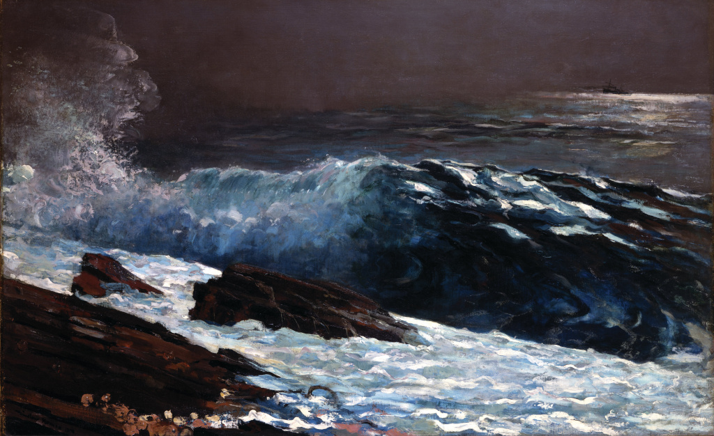 Sunlight on the Coast in Detail Winslow Homer